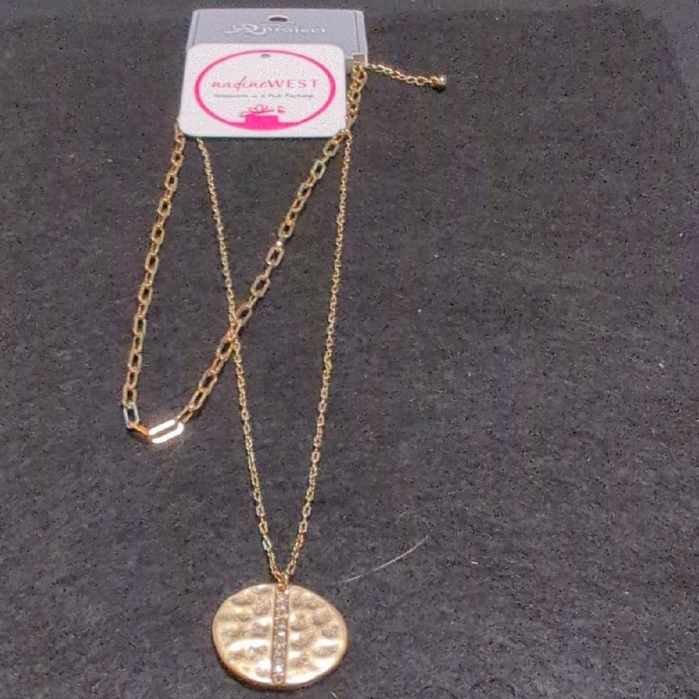 Nadri Gold Pendant Necklace Nadine West